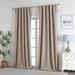 The 100% Blackout Curtains 108 inches Long for Bedroom Living Room - 2 Panels Back tab Rod Pocket - 108"L x 52"W