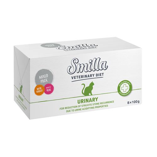 Sparpaket: Smilla Veterinary Diet Mixpaket 24 x 100 g - Urinary: Pute + Kalb