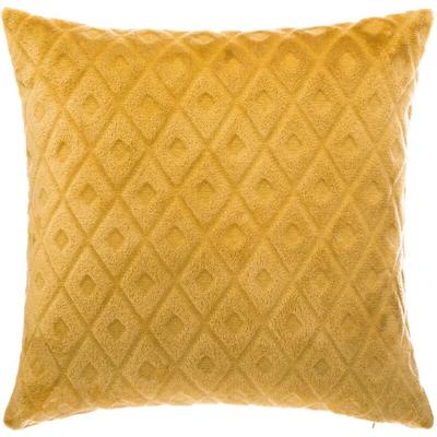 Rauten-Kissen - Flanell - ockergelb - 40x40cm Atmosphera créateur d'intérieur Image