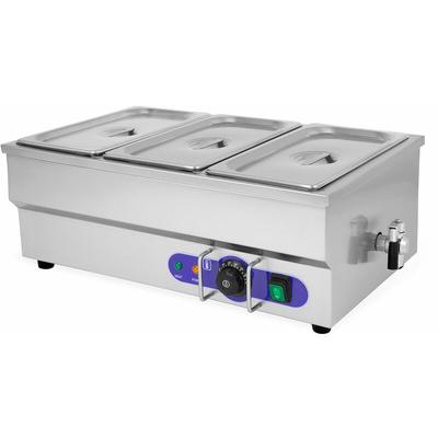 Speisenwärmer Buffetwärmer Wärmebehälter Für Speisen Elektrisch 1500W aus Edelstahl (Inkl 3x 1/3 gn