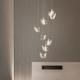 Lampada a sospensione design a grappolo da 60 cm led design a cigno metallo stile artistico elettrolitico contemporaneo moderno 220-240 v
