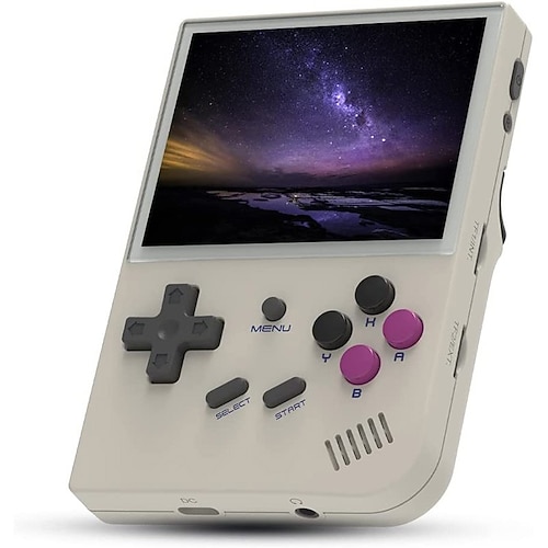 ANBERNIC RG35XX Retro Console Portatile di Gioco Sistema Linux Schermo IPS da 3.5 Pollici Lettore Video Portatile 10000 Giochi Regalo per Ragazzo Regali di Compleanno di Natale per Amici e