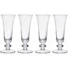 Mikasa - Salerno Crystal Champagne Glasses de, 170ml, Set de 4 verres de Clear Fine Crystal Glass