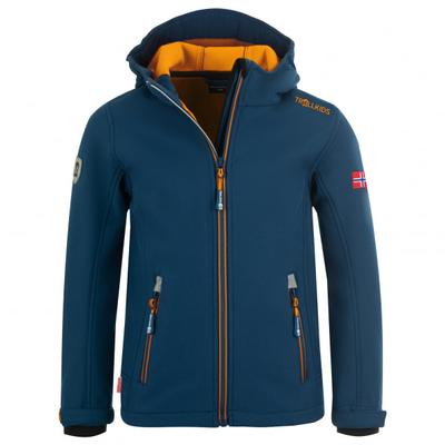 Trollkids - Kid's Trollfjord Jacket - Softshelljacke Gr 98 blau