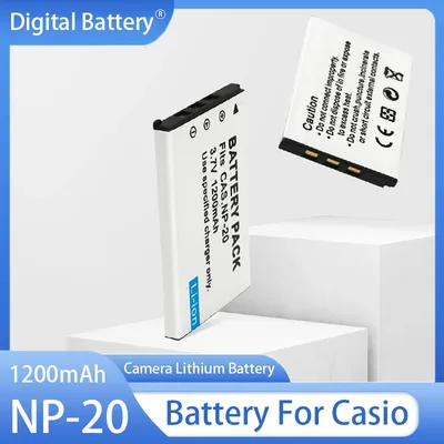 NP-20 Battery 1200mAh Rechargeable Batteries For Casio EX-Z7 Z11 Z60 Z65 Z75 Z77 M1 M2 M20 S3 S20 S100 S500 S880 Camera Battery