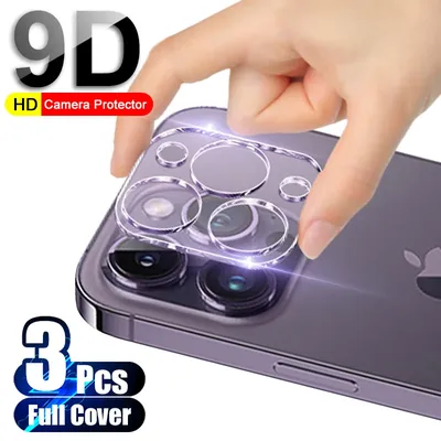 3pcs 9d hd Kamera objektivs chutzglas für For iPhone 15 14 13 12 11 pro max mini 15 plus rückseitige Objektivs chutz folie aus gehärtetem Glas