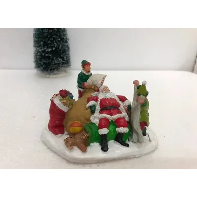 Harz Figur mental psycho logischen Sand Tisch Spiel Box Gericht Therapie Santa Klausel und Geschenk Image