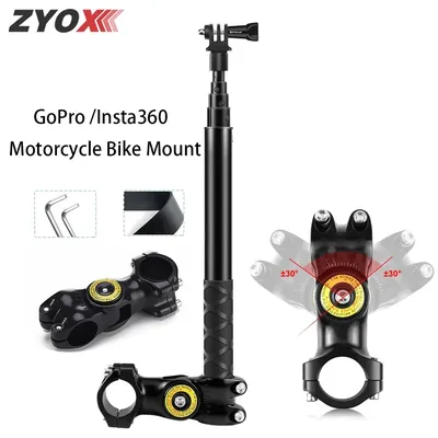 Motorcycle Holder Handlebar Mount Bracket For Insta360 X3 X4 Action Camera Accessories Bicycle Mount