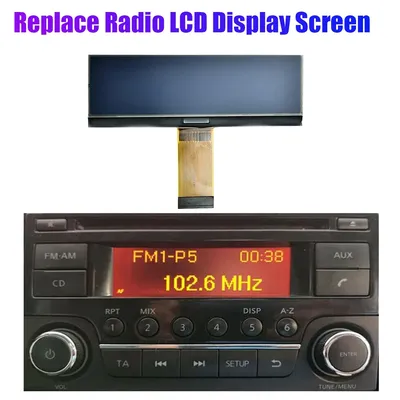 CD Player FM Radio Pixel Replace LCD Display Screen for Nissan Juke Qashqai X-Trail Frontier Note