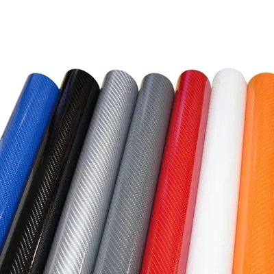 High Glossy 6D Colorful Fiber Stickers Adhesive Vinyl for Car Body Film Wrapping Exterior for