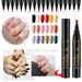 Clearance! Makeup 3 in 1 Nail Gel Pen Nail Art Pen Nail Gel Polish 1Pcs J---Q-10 Fenddy Nail Pen Nail Pen J 1Pc Nail Art Pen Promotion Jia Pian Pen