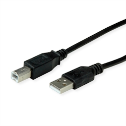 ROLINE RM USB 2.0 Kabel, Typ A-B, schwarz, 1,8 m Image