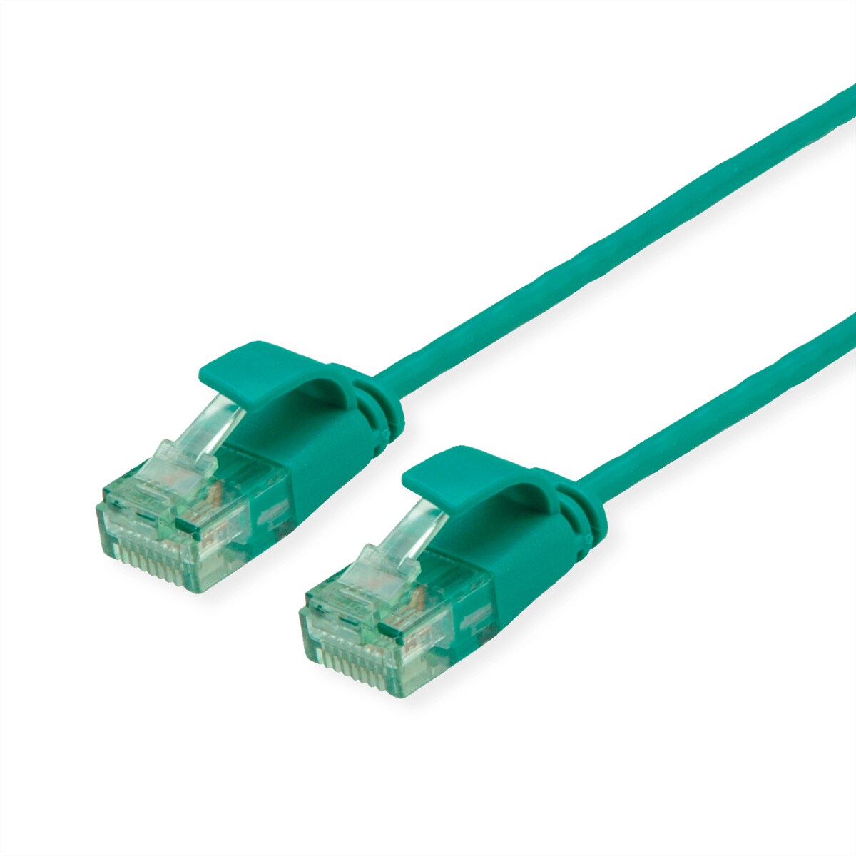 ROLINE RECYCLED MATERIAL ROLINE RM UTP DataCenter Patchkabel Cat.6A (Class EA), slim, grün, 0,3 m Image