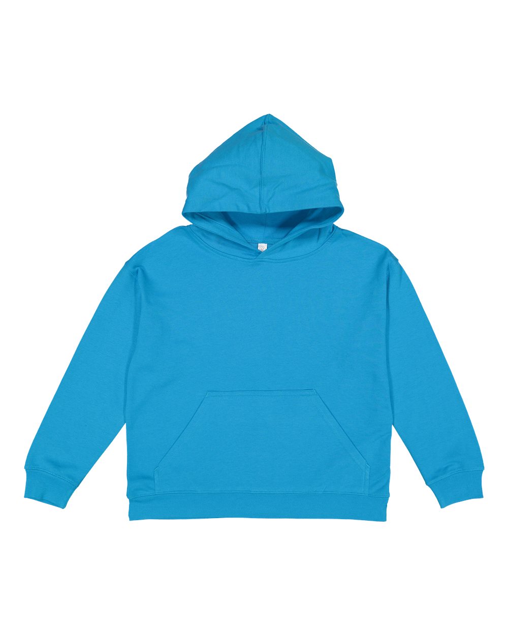 LAT 2296 Youth Fleece Hoodie Sweatshirt in Turquoise size XS LA2296 - LAT