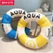 ROOXIN-Anneau de natation gonflable pour adultes, flotteur de piscine circulaire, tube de jeu d'eau,