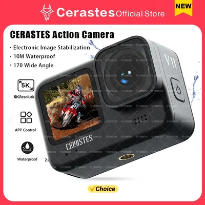 5K 4k action camera Support Wi-Fi and wireless remote control For motorcycle helmets Sport camera Camera vlog for go pro cam