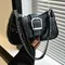 Mode femmes sac à bandoulière dames filles PU fermeture éclair sac à main femme grand décontracté