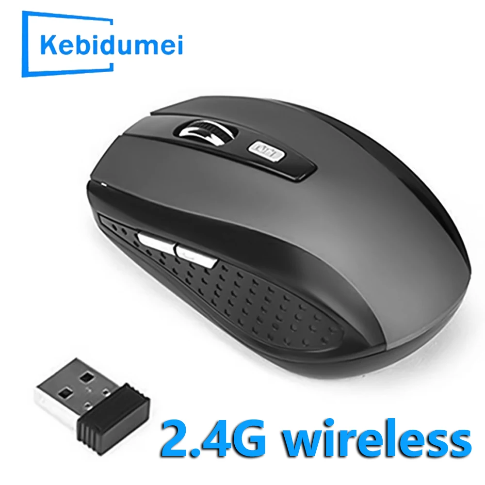 2,4G Tragbare Drahtlose Maus Ergonomische Mäuse Für Laptop iPad Tablet Notebook Handy Optische Büro Gaming Maus USB Adapter Image