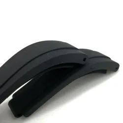 20mm Curved End Gummi Uhr Band für Rolex Daytona Schwarz Wasser Geist Strap Herren Uhr Armband Relogio Masculino Montre correa