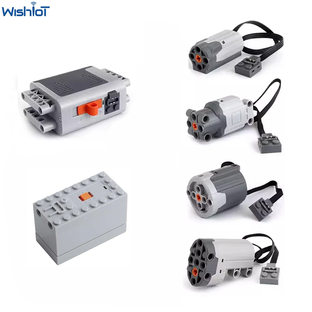 Technische Teile MOC Power Functions M L XL Servomotor 8883 88003 8882 88004 AA/AAA-Batteriekasten 8881 88000 Bausteine Bulk Image