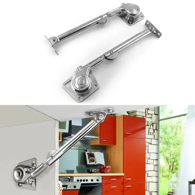 2 stücke Soft-Close-Küchen schrank Scharnier hydraulische Möbel Schrank tür Scharnier Möbel heben Klappe bleiben Unterstützung Hardware Image