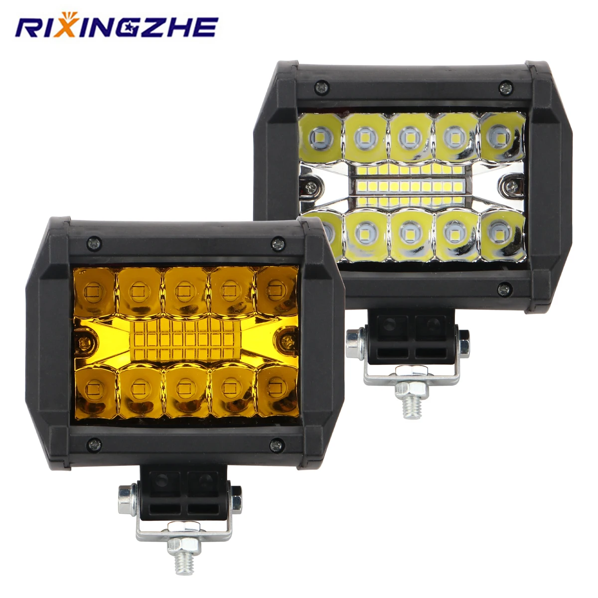 LED-Arbeitsleuchte, 60 W, 12 V, Nebelscheinwerfer, Auto-LED-Scheinwerfer, 20 SMD, 4 x 4 Bootslichtleiste, Off-Road-Scheinwerfer für LKW, UTV, SUV, ATV, 1 Stück