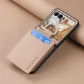 Per Motorola Razr 50 Ultra Mooto Razr40 Custodia per telefono con anello per dito Porta slot per schede Borsa Portafoglio Custodia protettiva in pelle PU