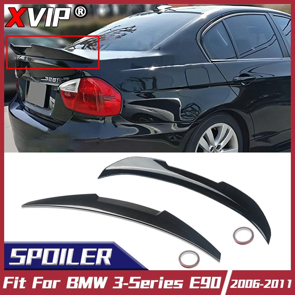 XVIP 4 Porte M4 Stile Baule Posteriore Spoiler Misura Per BMW Serie 3 E90 2006-2011 Gloss PSM Stile Spoiler Ali Auto Tuning Accessori