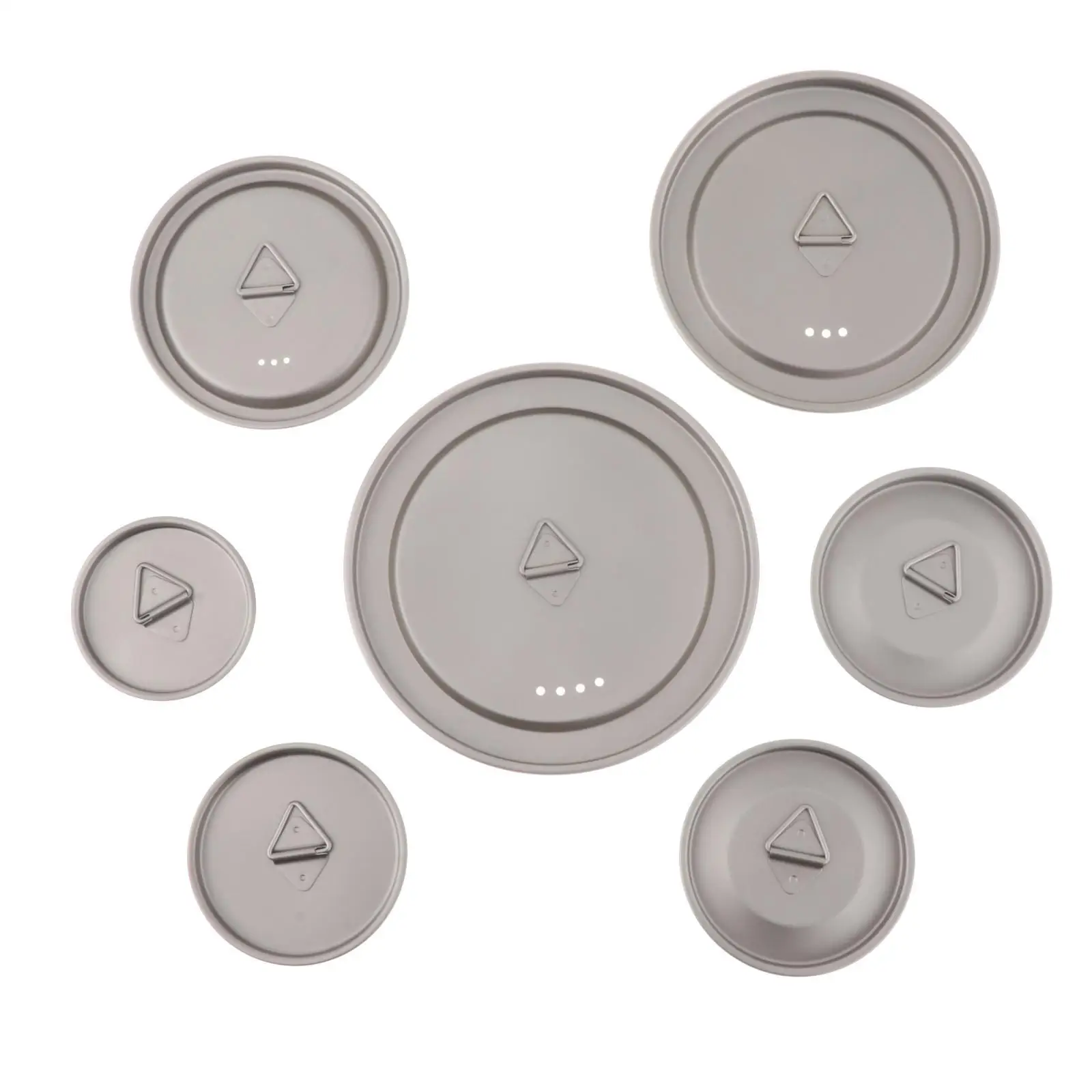 Coperchio per tazza in titanio Coperchio per pentola da campeggio Pentole per barbecue per tazza d'acqua Coperchio per tazza da caffè, Coperchio per tazza da campeggio all'aperto Acqua Tè Tazza da