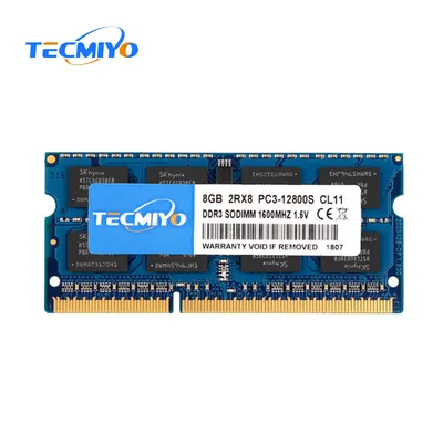 Original Tecmiyo RAM DDR3 4GB 8GB 1600 Laptop Memory Sodimm PC3 12800S 1.5V for intel AMD Notebook