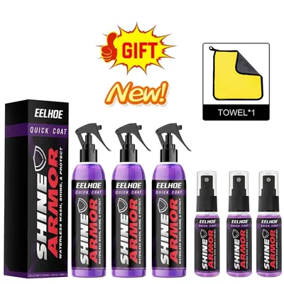 30/100ml SHINE ARMOR Fortify Quick Coat Ceramic Coating Car Wax Polish Spray Waterless Car Wash Top