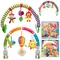 Infant Baby Stroller Arch Toy Play Bar Fun Newborns Sensory Activity Adjustable for Bouncers and Car