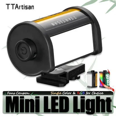 TTArtisan Mini Magnetic LED Light for Camera Lens Photography Vlog Live Streaming with Cold Shoe