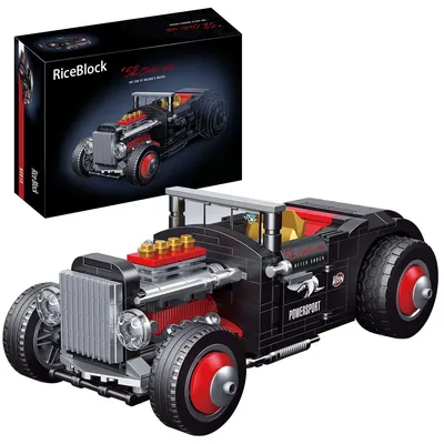 Technical Explosive Change Classic Car Model Building Blocks Bricks Moc Convertible Vehicle DIY Toys