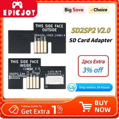 SD2SP2 V2.0 Micro SD Card Adapter TF Card Reader Swiss GameCube Homebrew For NGC GameCube Serial