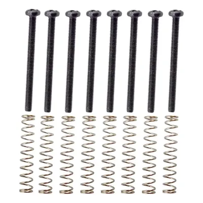 Tooyful 8 Pieces Metal Humbucker Double Coils Pickup Frame Clamp Screws + Springs for Electric