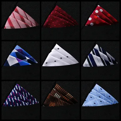 Pocket Square Silk High Grade New Style Handkerchief Men Black Suit Accessories Solid Men Handker