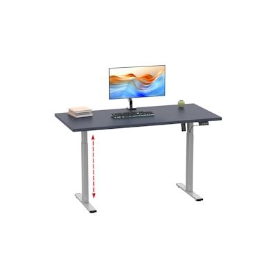 VCM Schreibtisch Lona Silber / Anthrazit H. 71-120 x B. 110 x T. 80 cm Image