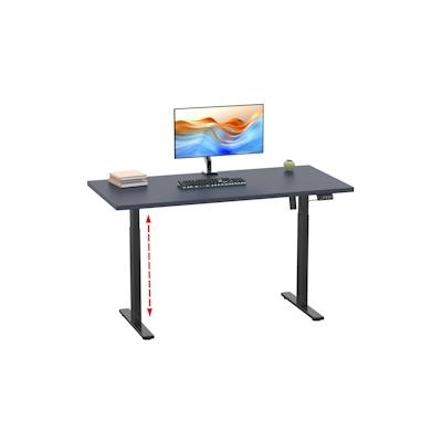 VCM Schreibtisch Lona Schwarz / Anthrazit H. 71-120 x B. 110 x T. 80 cm Image