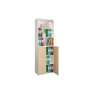 VCM Büroschrank Ulas Weiß / Sonoma-Eiche Image