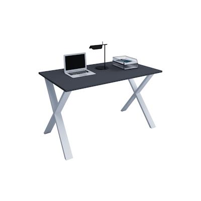 VCM Schreibtisch Lona Silber / Anthrazit H. 76 x B. 110 x T. 80 cm Image