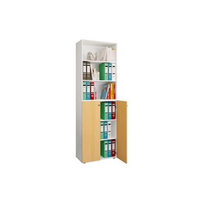 VCM Büroschrank Ulas Weiß / Buche Image