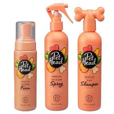 Pet Head Quick Fix Set 3-teiling (Foam, Shampoo, Spray) für Hunde