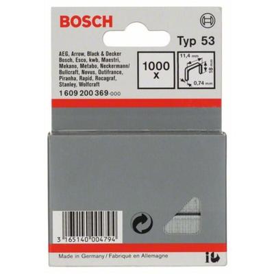 Accessories 1609200369 Feindrahtklammern Typ 53 1000 St. Abmessungen (l x b) 18 mm x 11.4 mm - Bosch