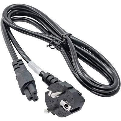 Akyga - Strom Adapterkabel [1x Schutzkontakt-Stecker - 1x Kleeblatt-Buchse C5] 1.50 m Schwarz Image