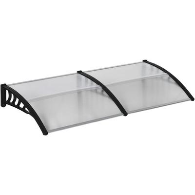 Outsunny - Pultvordach Vordach für Haustür 200 x 96 x 27 cm Überdachung mit uv Schutz, Regenschutz Image