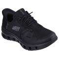 Slip-On Sneaker SKECHERS "GLIDE-STEP PRO", Damen, Gr. 36, schwarz, Textil, unifarben, sportlich, Schuhe, Slipper, Freizeitschuh mit komfortabler Heel Pillow Funktion