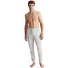 Pyjamahose MARC O'POLO "Heavy Jersey", Herren, Gr. XXL, N-Gr, grau (cozy grau melange), Single Jersey, Obermaterial: 100% Baumwolle, meliert, casual, bequem lang, Hosen, mit dezentem Logodruck
