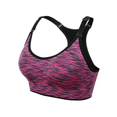 Women's Crew Neck Sports Bra Yoga Top Padded Bra Light Support Racerback Cut Out Camo / Camouflage Violet Light Green Yoga Fitness Gym Workout Sports Bra Bra Top Top Sleeveless Sport Activewear