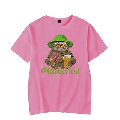 Bier Cosplay Kostüm T-Shirt-Ärmel Bedruckt Klassisch Streetstyle Für Paar Herren Damen Erwachsene Karneval Oktoberfestbier Heißprägen Party Casual Image